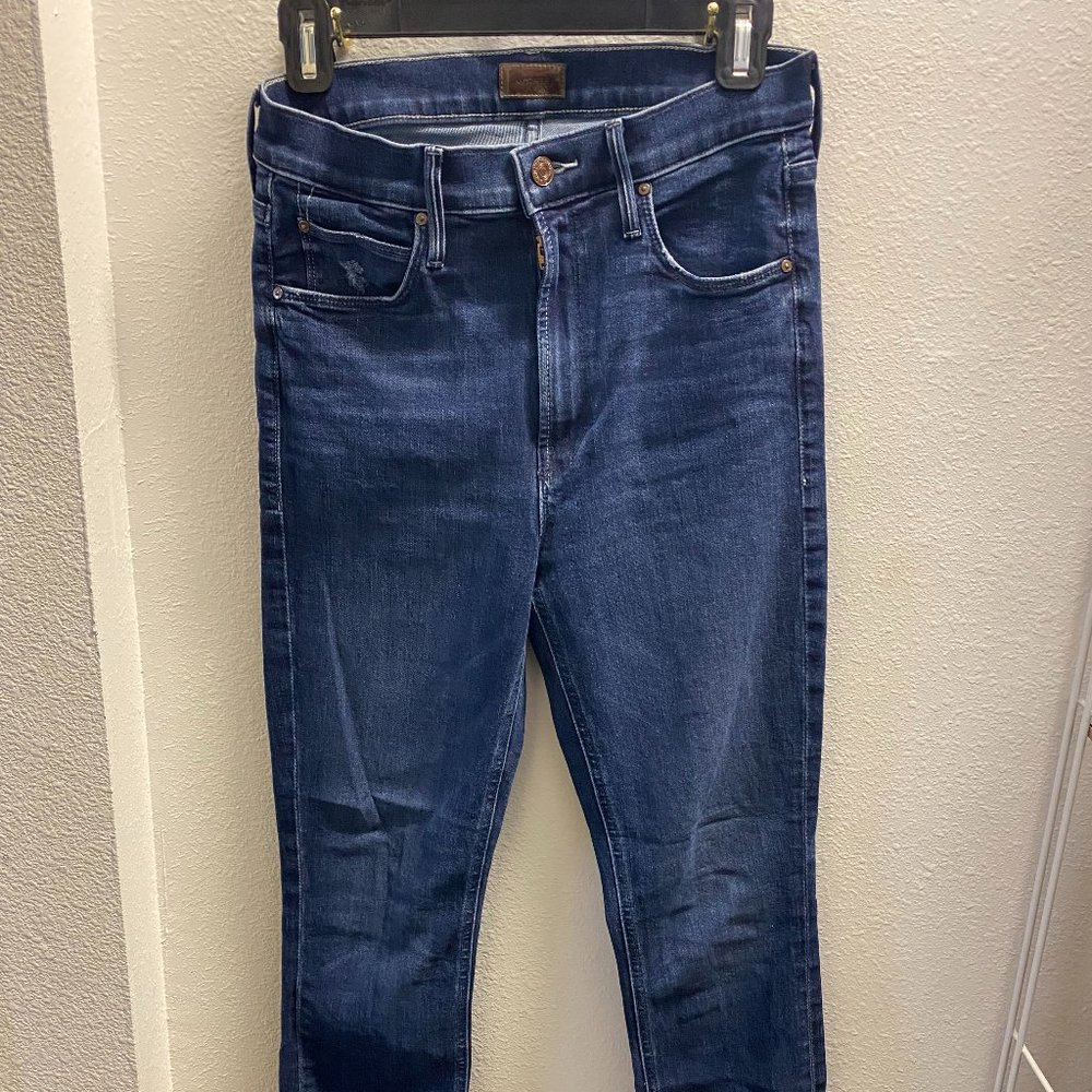 MOTHER Dazzler Hover Mid Rise, Straight Leg, size 27
